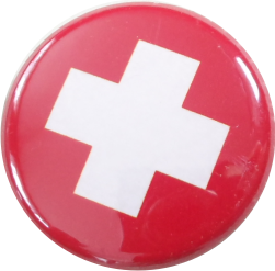 Schweiz Flagge Button